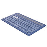 Everest KB-BT84 Mavi/Gri Bluetooth Ultra İnce+Şarjlı Q Mac/Win/Android/Ios Uyumlu Kablosuz klavye