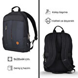 NPO CitylifePlus Smart 16" Siyah Notebook Sırt Çantası Çift Ana Bölmeli