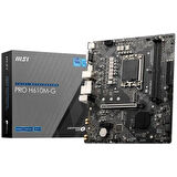 MSI PRO H610M-G DDR5 M2 PCIe NVME HDMI PCIe 16X v4.0 1700p mATX
