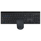 RAPOO 8110M 12482 KABLOSUZ KLAVYE MOUSE SET SİYAH