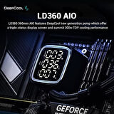 DEEPCOOL 360MM LD360 RGB AM5-1700P SIVI SOĞUTMALI İŞLEMCİ FANI