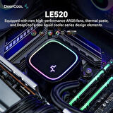 DEEPCOOL 240MM LE520 ARGB AM5-1700P SIVI SOĞUTMALI İŞLEMCİ FANI