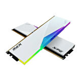 XPG 64GB (2X 32GB) DDR5 6000MHZ CL30 RGB DUAL KIT PC RAM LANCER BEYAZ AX5U6000C3032G-DCLARWH