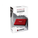 KINGSTON 1TB XS1000 SXS1000R/1000G USB 3.2 HARİCİ SSD DİSK KIRMIZI