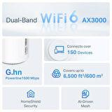 TP-LINK DECO AX3000+G1500 GNH POWERLINE NAX3000 MESH ROUTER 2-li PAKET