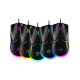 NORTH Air Black Professional USB 7200dpi Gaming Siyah Mouse RGB