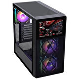 POWERBOOST PB-P4367BB 3-RGB FANLI LCD EKRANLI GAMING MID-TOWER PC KASASI