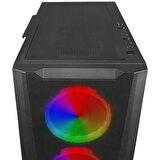 POWERBOOST VK-W001B 4-ARGB FANLI GAMING MID-TOWER PC KASASI  360MM SIVI SOĞUTMA DESTEĞİ