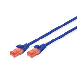 DIGITUS 0.25m CAT6 Utp DK-1617-0025/B Mavi Patch Kablo (10'lu Paket)