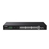 TENDA 24port TEG1128P-24-410W GIGABIT 2-SFP 410W TAM POE YÖNETİLEMEZ SWITCH