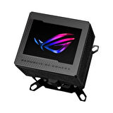 Asus Rog Ryujın Iıı Wb Cpu Su Bloğu Tam Renkli 3.5" Lcd Ekran Gömülü Vrm Fanı 178 Mikro Soğutma Kanadı Ve Bakır Alaşımlı Soğuk Plaka Soğutma Teknolojisi İle Asetek Ve Rog Bağlantı Parçaları