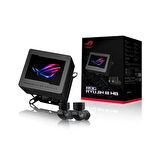 Asus Rog Ryujın Iıı Wb Cpu Su Bloğu Tam Renkli 3.5" Lcd Ekran Gömülü Vrm Fanı 178 Mikro Soğutma Kanadı Ve Bakır Alaşımlı Soğuk Plaka Soğutma Teknolojisi İle Asetek Ve Rog Bağlantı Parçaları