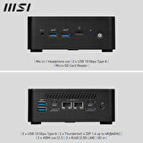 MSI CUBI NUC 1M-003Eu CORE 3 100U-8GB DDR5 RAM-512GB NVME-W11 PRO MINI PC
