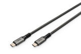 Digitus USB 4.0 Tip C Bağlantı Kablosu (USB 4 Bağlantı Kablosu, Tip C  Tip C, Alüminyum PP Örgülü, 8K@60Hz, PD3.1, 40Gbits/s, 1 metre, siyah renk)
Digitus USB 4.0 Type-C connection cable (USB 4 connection cable, TypeC to TypeC, Al-Housi