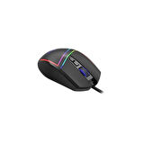 LENOVO LECOO MS106 USB RGB Led Aydınlatmalı 3200dpi Gaming Optic Siyah Mouse