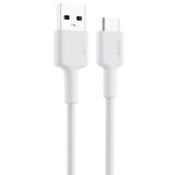 AUKEY CB-CD30-WH NAYLON ÖRGÜLÜ USB-A TYPE-C ŞARJ KABLOSU 0.9MT