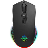 INCA IMG-GT17 USB RGB Led Aydınlatmalı 6400dpi Gaming Optic Siyah Mouse