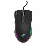 INCA IMG-GT15 USB RGB Led Aydınlatmalı 4800dpi Gaming Optic Siyah Mouse