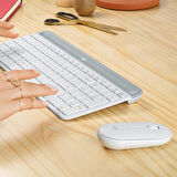 LOGITECH MK470 Kablosuz Q Trk Beyaz Multimedya Klavye - Mouse Set 920-009436