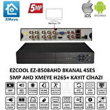 EZCOOL 8kanal EZ-8508AHD 5MP ANALOG KAYIT CİHAZI