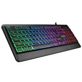 EVEREST Q TR KB-R59 FORZA Siyah Usb Rainbow Backlight Klavye