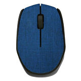 EVEREST KM-218 USB Kablosuz 2.4Ghz Mavi Kumaş Yüzey Mouse
