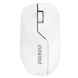 EVEREST SMW-973 USB Kablosuz 2.4Ghz Beyaz/Gri Mouse
