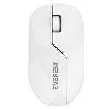 EVEREST SMW-973 USB Kablosuz 2.4Ghz Beyaz/Mavi Mouse