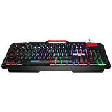 EVEREST KB-R800 METAFOR USB Gökkuşağı Aydınlatmalı Q Metal Yüzey Gaming Oyuncu Klavyesi