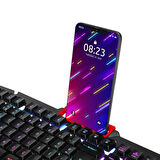 EVEREST KB-R800 METAFOR USB Gökkuşağı Aydınlatmalı Q Metal Yüzey Gaming Oyuncu Klavyesi