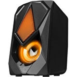 RAMPAGE RMS-G19 2.0 5 Watt LED Işıklı Siyah Multimedia Speaker