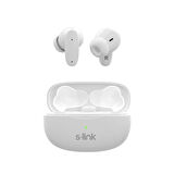S-LINK EARDOPES SL-TWS08 Beyaz 4 Mikrofonlu Enc Dual Mıc. TWS 50/500mah BT Mikrofonlu Kulaklık