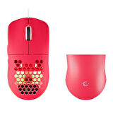 RAMPAGE BLINK Pembe 7 Makro Tuşlu RGB 12800 DPI Gaming Oyuncu Mouse