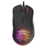 BIOGAME BM-GX20 RIPOSTE Usb RGB Işıklı Makrolu 6400dpi Örgü Kablolu Gaming Oyuncu Mouse