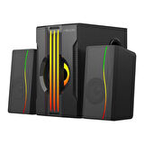MIKADO MD-254 2+1 25W(5w*2+15w) Usb+SD+Fm Bluetooth Destekli RGB Ses Sistemi