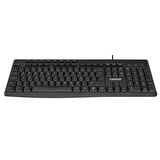 Everest KB-619 Siyah/Gri USB 2 Metre Bakır Kablolu Q Multimedia Klavye