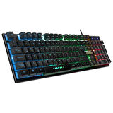 Everest KM-198 Luminax Siyah Gökkuşağı Aydınlatmalı Q Gaming Oyuncu Klavye + Mouse Set