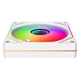 Rampage 7C-120B 120*120*25mm Double Ring Aynalı ARGB Beyaz Kasa Fanı
