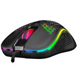Everest SM-G66 X-HOLE Usb Siyah 7D Optik 8000dpi LED Işıklı Gaming Oyuncu Mouse