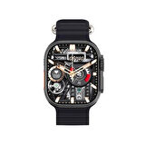 Hytech W69 Watch IOS ve Android Uyumlu MActive 2.05" inç Geniş Ekranlı Siyah Akıllı Saat