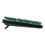 RAMPAGE W-GRANITE Siyah/Gri Low Profile BLUE SWITCH Q RGB Kablosuz+ BT Mekanik Gaming Oyuncu Klavye