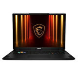 MSI 18" QHD STEALTH 18 Hx AI A2XWHG-024TR ULTRA 9 275HX-32GB DDR5 RAM-12GB RTX5070TI2TB NVME-W11 PRO 240HZ