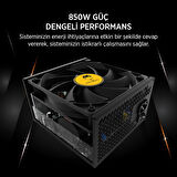 James Donkey JDP850 APFC 12CM 850W Bronze 80+ ATX 3.1 PCI-E 5.1 Power Supply