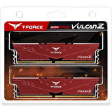 TEAM 32GB (2X 16GB) DDR4 3200MHZ CL16 DUAL KIT PC RAM T-FORCE VULCAN Z RED TLZRD432G3200HC16FDC01