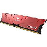 TEAM 32GB (2X 16GB) DDR4 3200MHZ CL16 DUAL KIT PC RAM T-FORCE VULCAN Z RED TLZRD432G3200HC16FDC01