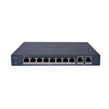 HIKVISION 8port 60w FULL PoE DS-3E1510P-EI/M GIGABIT 2X-UPLINK Yönetilemez Switch