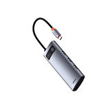 BASEUS STARJOY GRI 7IN1 MULTIFONKSIYONEL HUB ADAPTÖR B00030708811-00