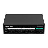RUIJIE 8port RG-ES110FG-P 10//100 2-UPLINK 110W YÖNETİLEMEZ POE SWITCH