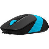 A4 TECH FM10 USB 1600dpi Optic Siyah/Mavi Mouse
