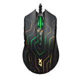 A4 TECH X89 USB 2400dpi Gaming Optic Siyah-Labirent Mouse